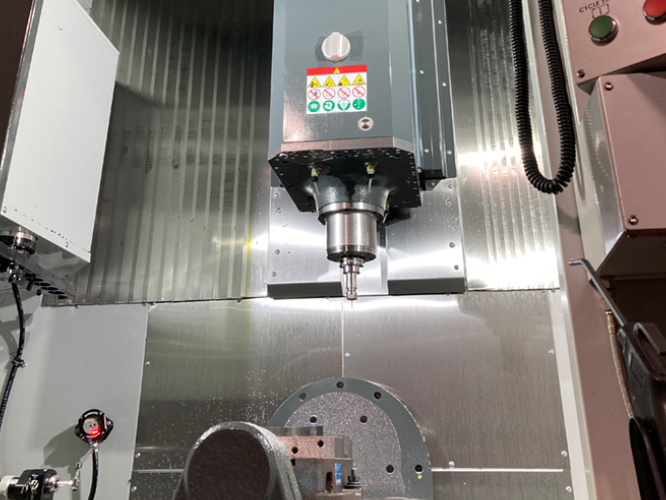 CNC Machine Inside View